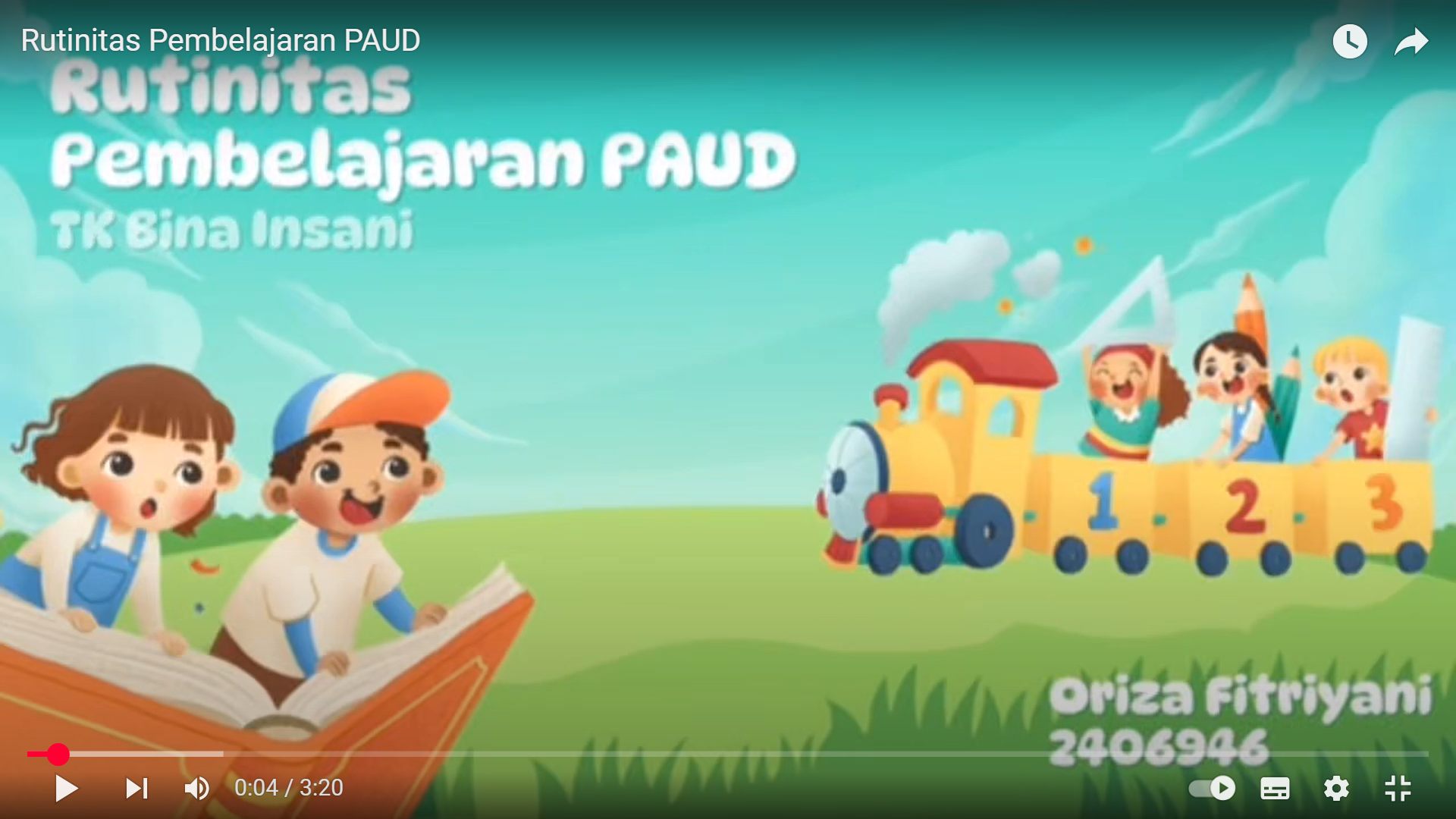 Rutinitas panduan belajar paud